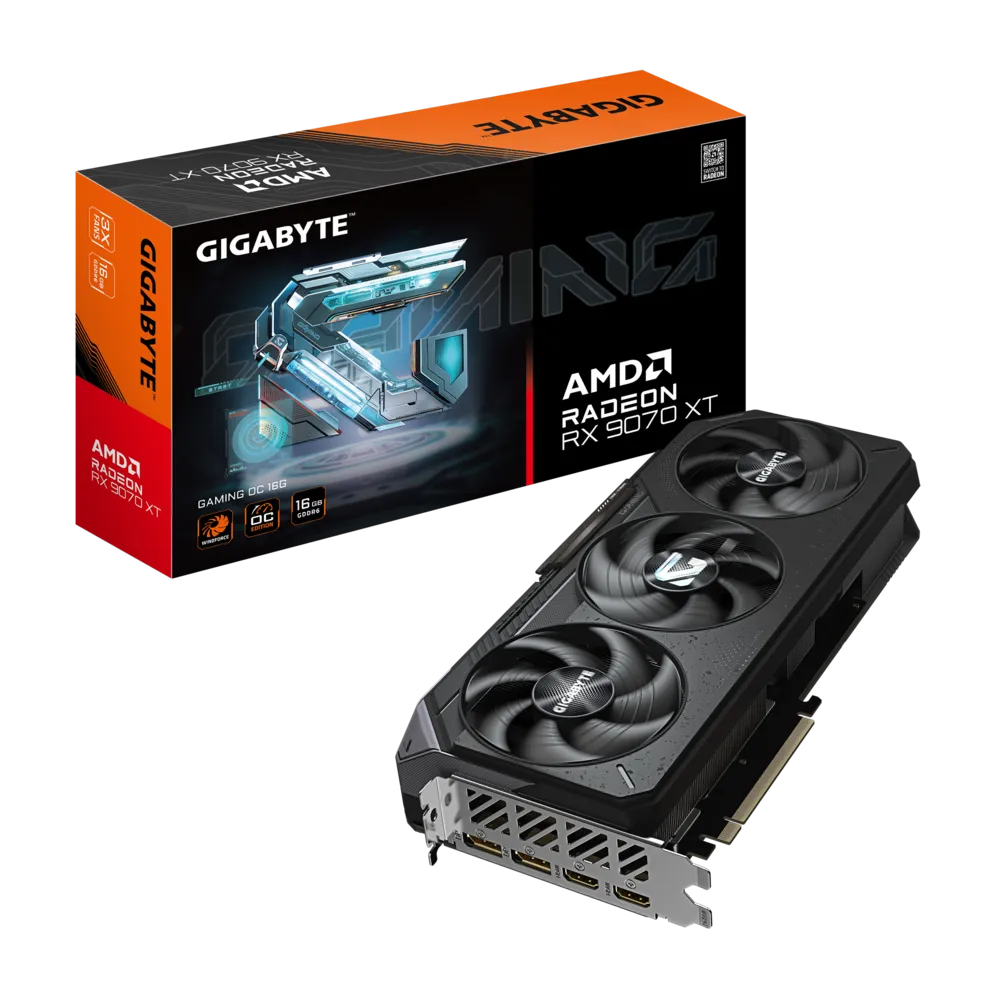 بطاقة رسومات GIGABYTE Radeon RX 9070 XT GAMING OC 16G