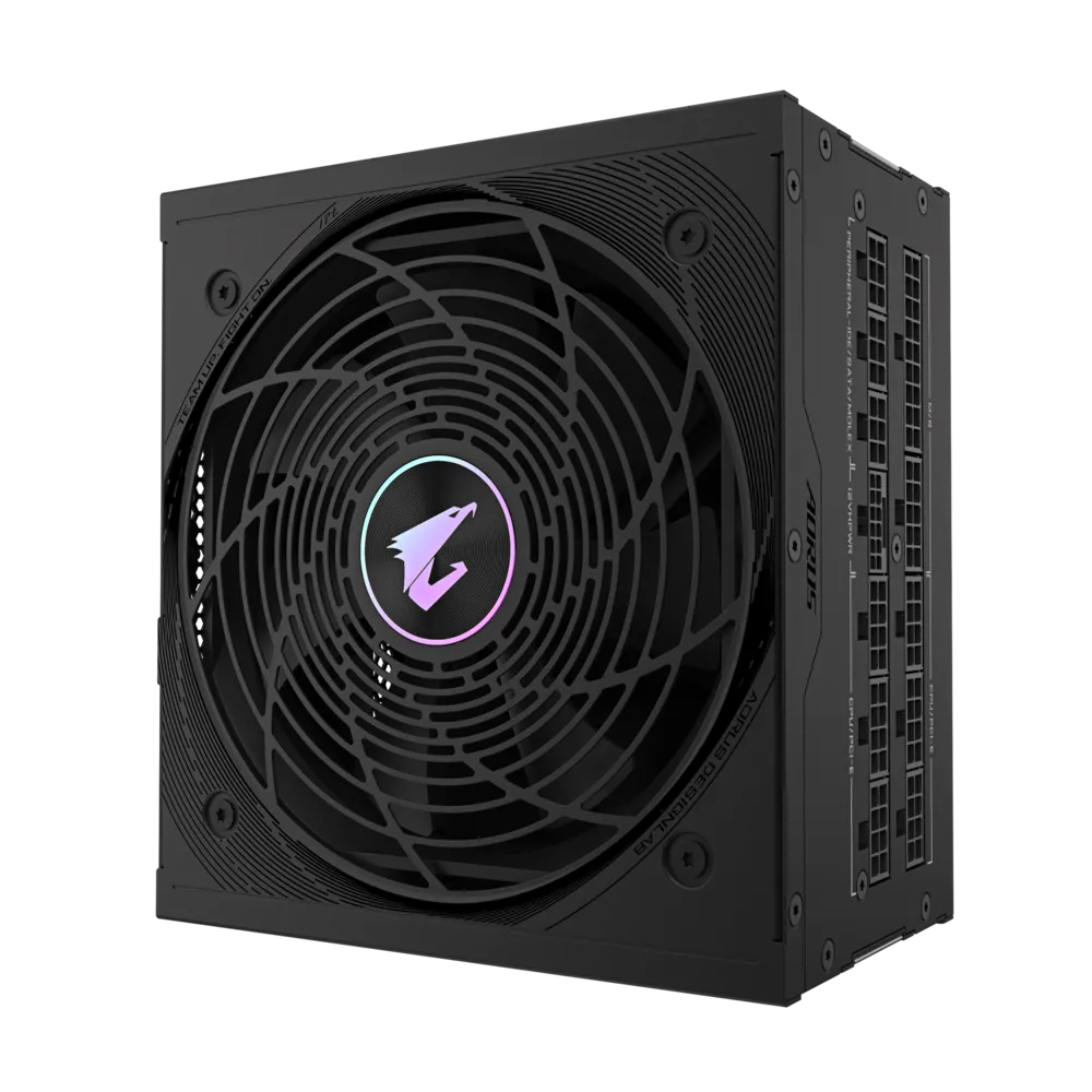 Gigabyte AORUS ELITE 850W GP-AE850PM PG5 ICE – ATX 3.0/3.1 & PCIe 5.0 Ready, 80 Plus Platinum, Fully Modular, 120 mm FDB Fan,