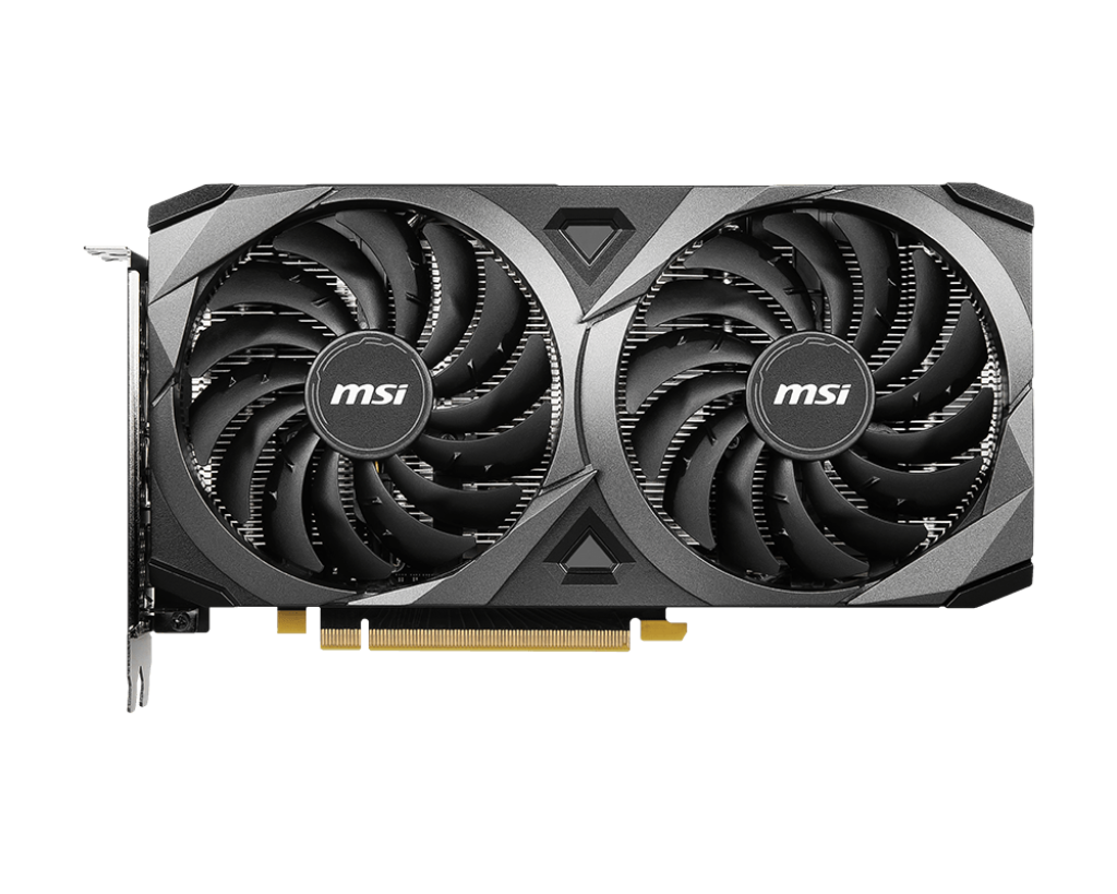 MSI RTX-3060 VENTUS 2X 12G OC – 12 GB GDDR6, Boost 1807 MHz, Dual Fan, PCIe 4.0, HDMI 2.1 + DisplayPort