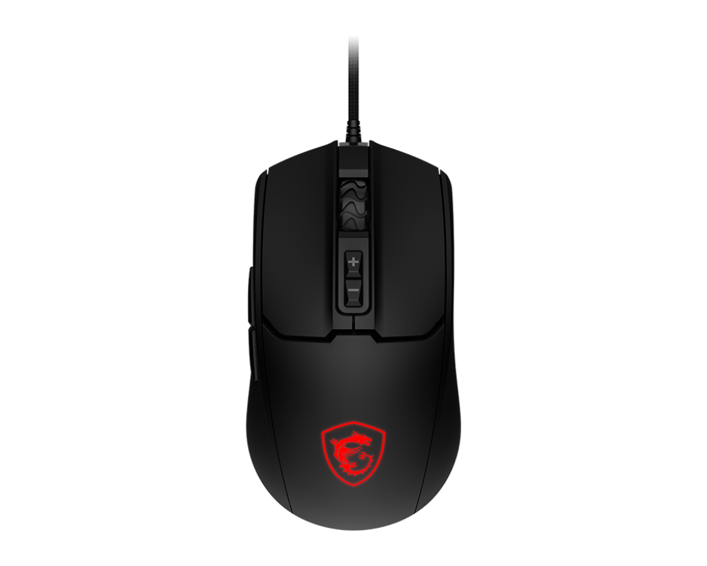MSI FORGE GM100 Gaming Mouse – 6400 DPI, 6-Mode RGB, 7 Buttons, Symmetrical Design, 10M Click Durability