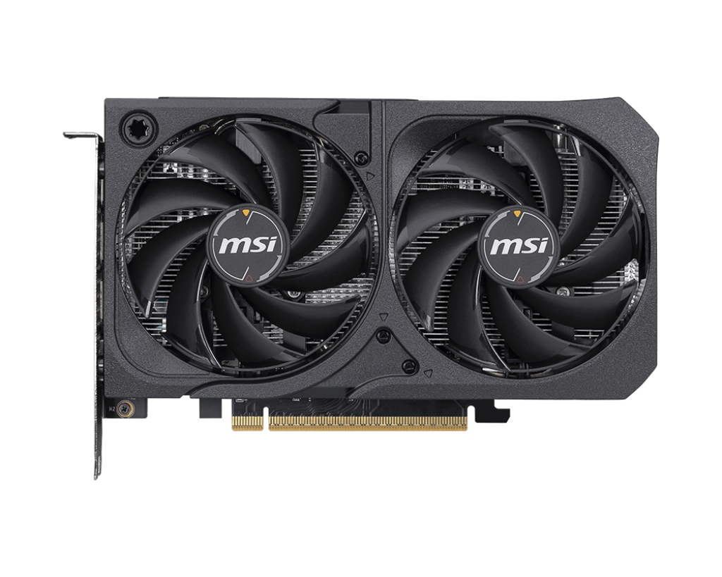 MSI GeForce RTX 5050 8G SHADOW 2X OC – 2560 CUDA Cores, 20 Gbps GDDR6, Boost 2617 MHz, Dual-Fan, PCIe 5.0, 130 W