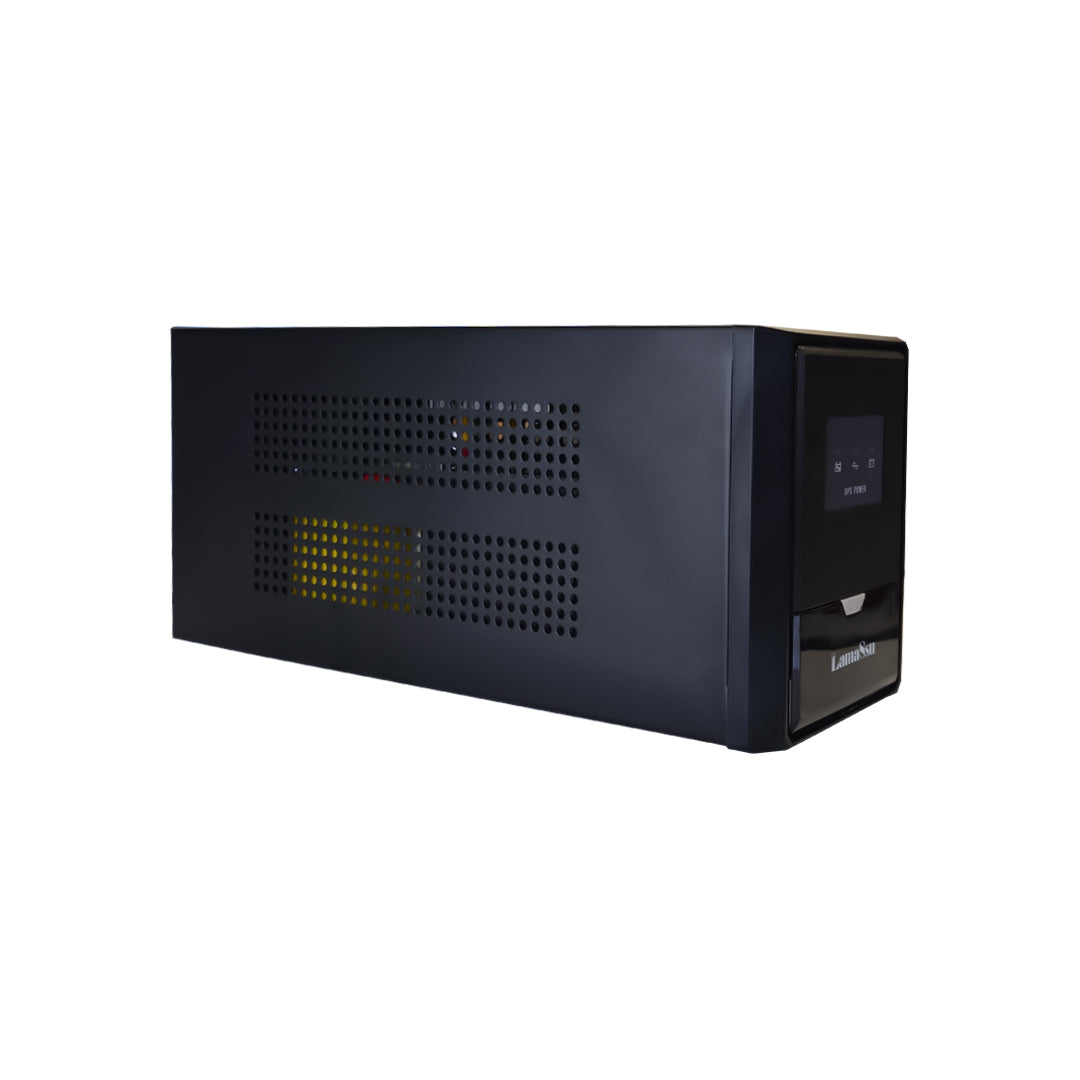 وحدة UPS غير متصلة بالإنترنت من سلسلة N من LamaSsu - 1200 فولت أمبير - 720 واط - مخرج (3) تيار متردد