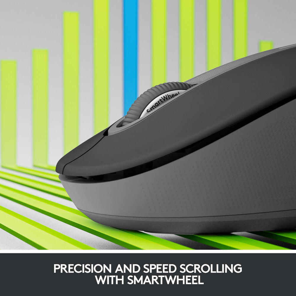 ماوس Logitech Signature M650 L اللاسلكي لليد اليسرى (جرافيت)