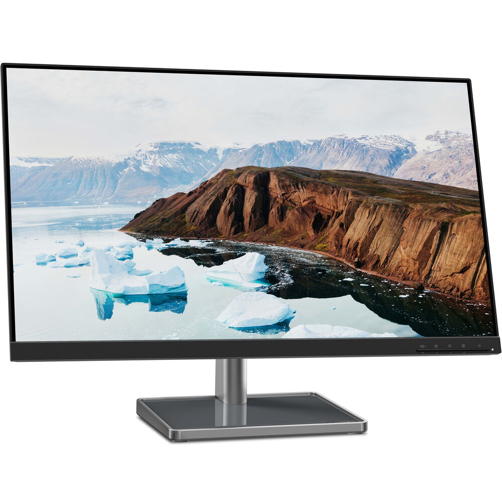 Lenovo L27m-30-2022 - شاشة يومية - 27 بوصة FHD - 75 هرتز - AMD FreeSync - معتمدة للضوء الأزرق المنخفض - حامل قابل للإمالة - مكبرات صوت مدمجة - HDMI وVGA وUSB-C، رمادي