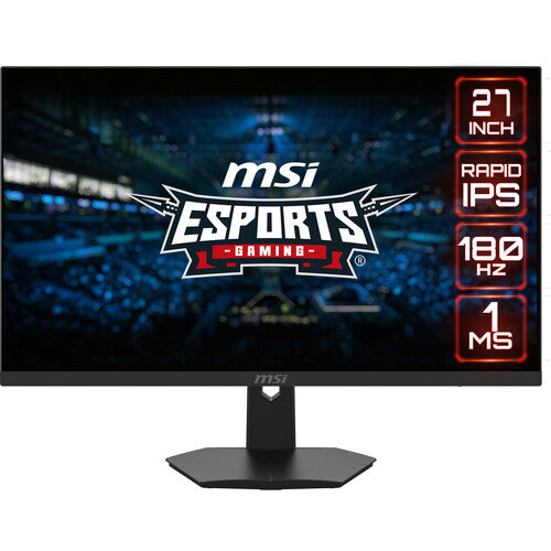 شاشة ألعاب MSI G274F مقاس 27 بوصة - معدل تحديث 180 هرتز - دقة Full HD (1920 × 1080) - IPS - زمن استجابة 1 مللي ثانية (GtG) - أسود