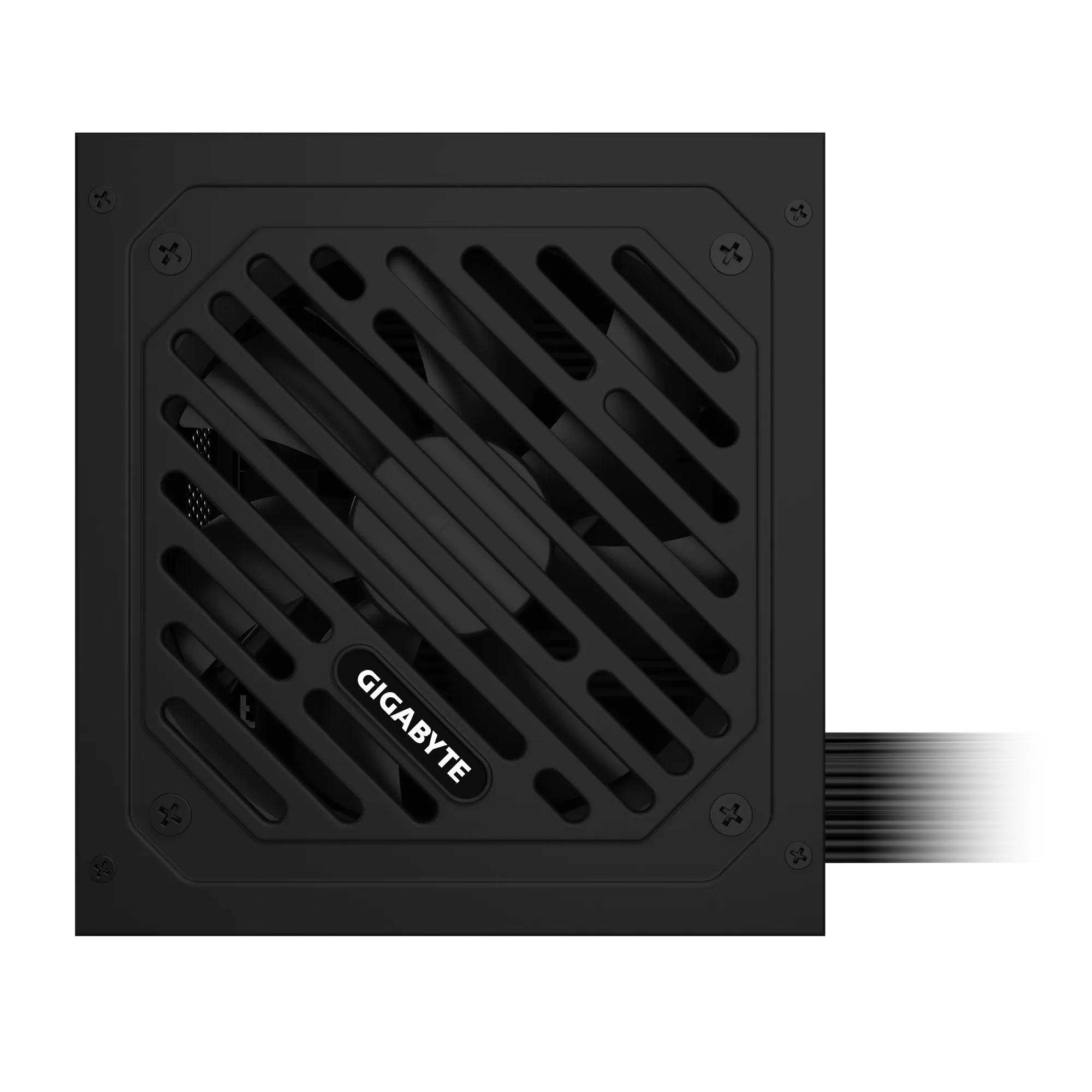 وحدة إمداد الطاقة GIGABYTE GP-P650SS - 650 واط، ATX 3.0/3.1، فضي 80+ (230 فولت أوروبي)، كابلات مسطحة، مروحة FDB