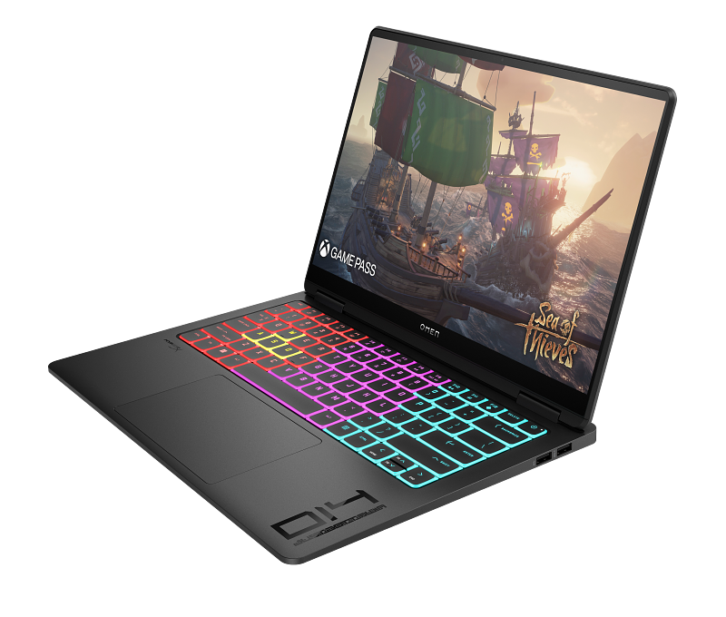 كمبيوتر محمول HP OMEN Transcend 14-fb0001ne مقاس 14 بوصة - معالج Core Ultra 9 185H - ذاكرة وصول عشوائي (RAM) سعة 32 جيجابايت - قرص SSD سعة 1 تيرابايت - بطاقة رسومات GeForce RTX 4070 سعة 8 جيجابايت - نظام تشغيل Windows 11