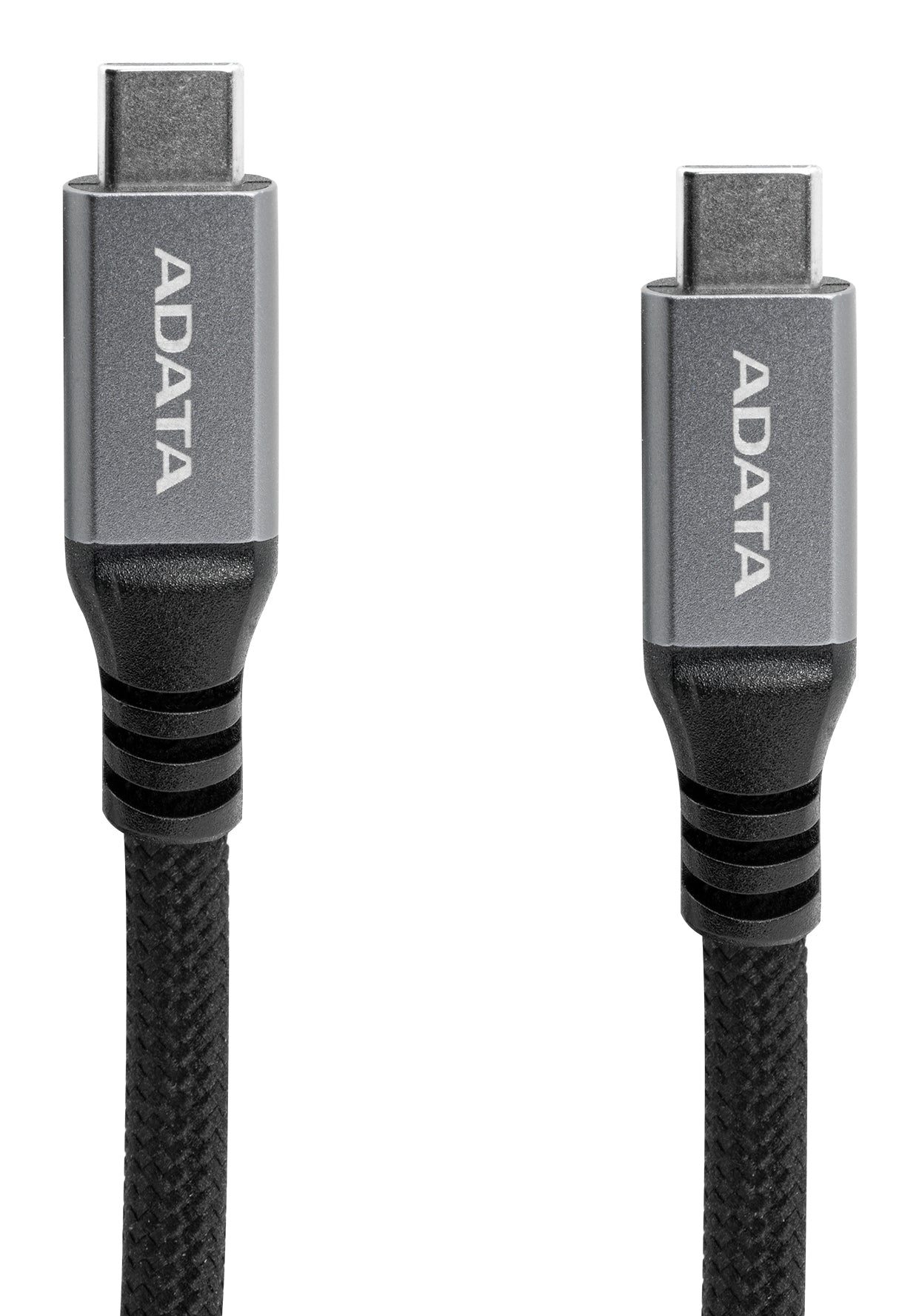 كابل ADATA USB-C إلى USB-C مغناطيسي ذاتي التنظيم بطول 100 سم - USB 3.2 الجيل الثاني بسرعة 10 جيجابت في الثانية، 100 وات/5 أمبير، شحن سريع بتقنية PD 3.0 وQC 3.0، بدقة 4K بتردد 60 هرتز، مضفر من النايلون