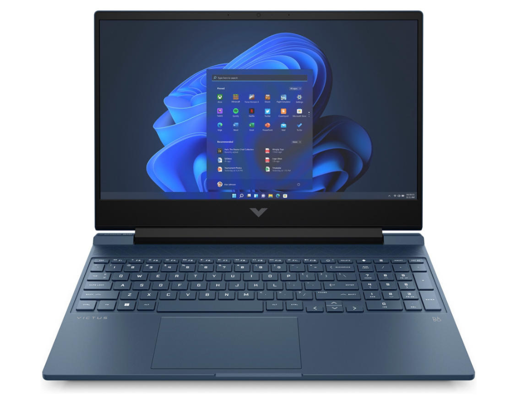 HP Victus Gaming Laptop 15-fa1103ne - Core i5-13420H - 8GB RAM - 512GB SSD - RTX 3050 6GB - WIN Pro K (Performance Blue)