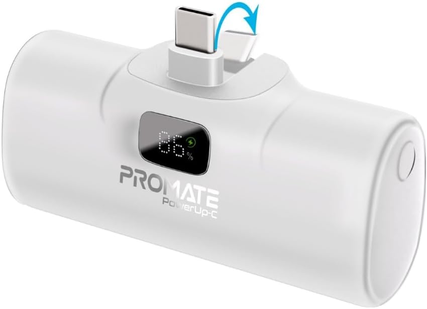 Promate Power Bank - 5000mAh Ultra-Compact Portable Charger