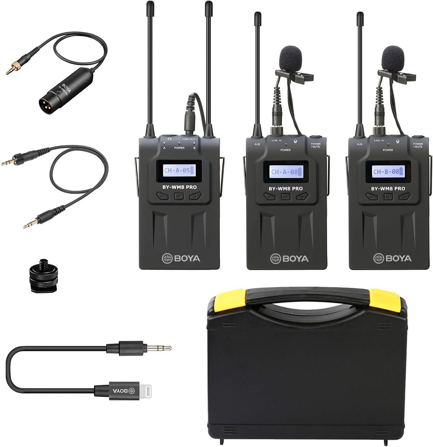 BOYA BY-WM8 Pro-K2 ワイヤレスマイク BY-WM8 Pro-K | UHF Wireless Microphone Series – BOYA