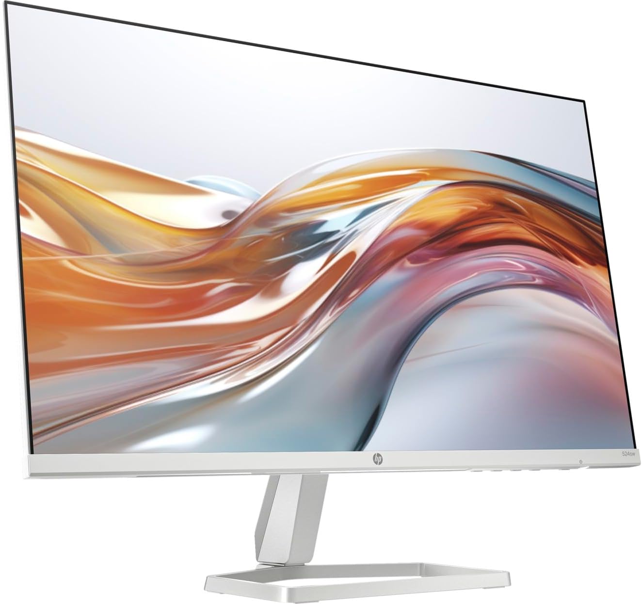 HP Series 5 23.8" FHD White Monitor – 524sw (94C21AS), IPS Panel, 100Hz, 99% sRGB, HDMI & VGA, Eye Ease, Tilt Stand