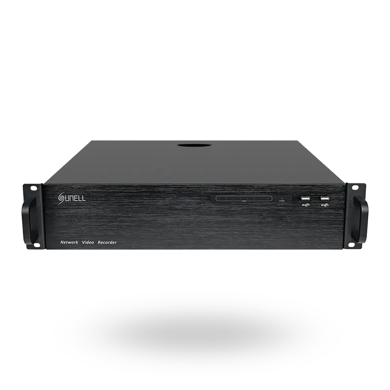 Sunell 64-Channel 4K NVR with 400 Mbps Bandwidth, 8 HDD Bays & AI Features