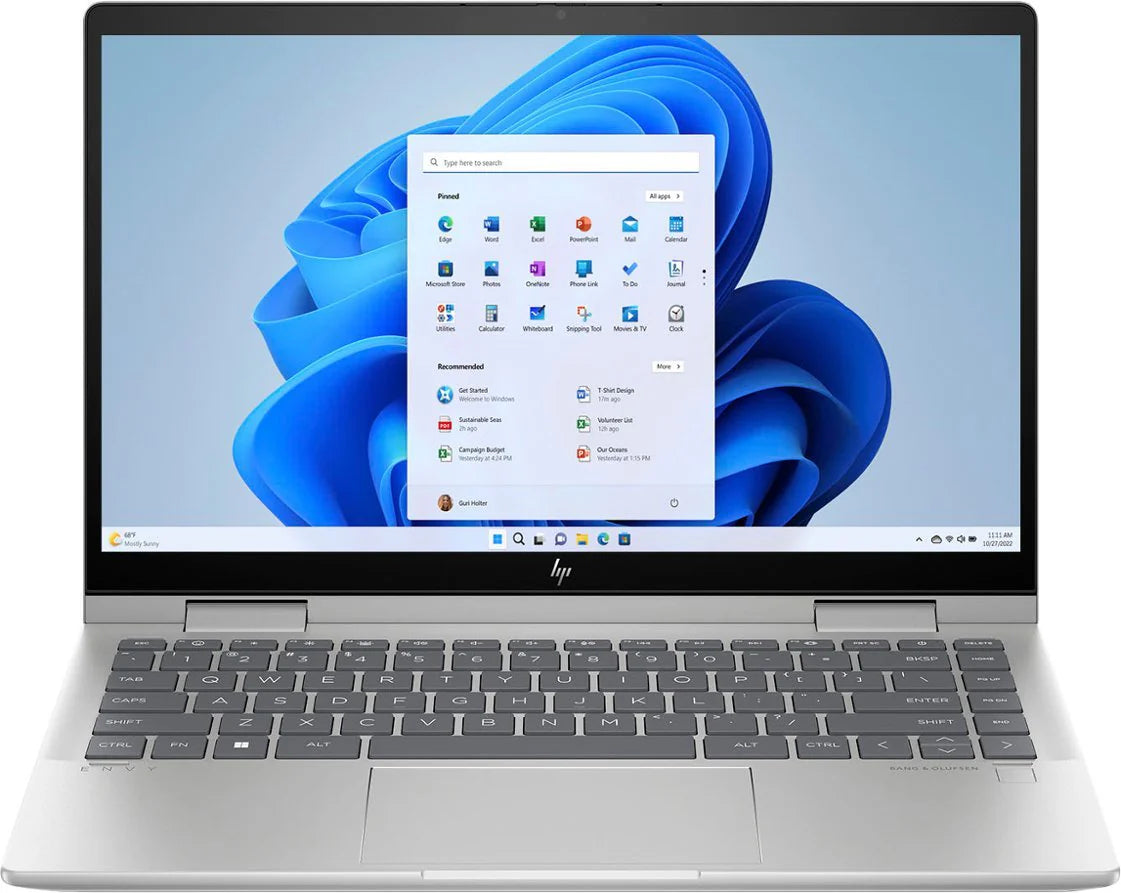 لاب توب HP Envy x360 14-es1023dx 2 في 1، شاشة لمس FHD 14 بوصة - Intel Core 7 150U - ذاكرة الوصول العشوائي 16 جيجابايت - 512 جيجابايت SDD - مشترك - ويندوز 11 (فضي طبيعي)
