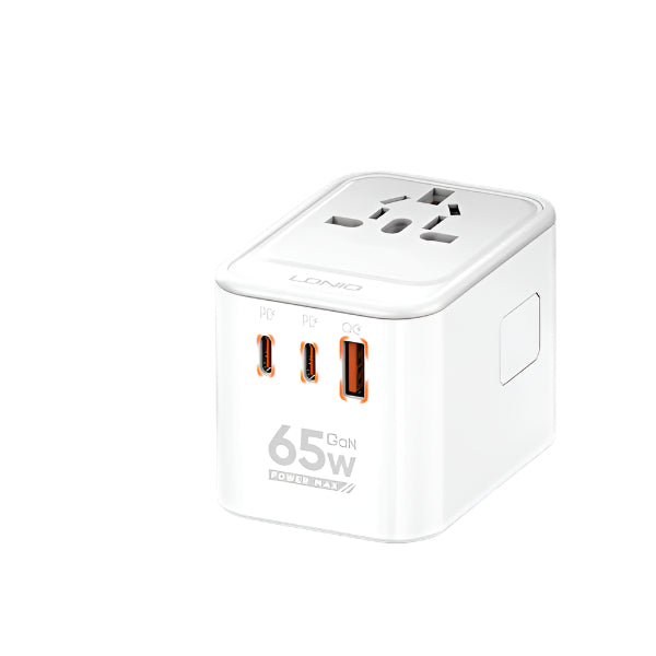 محول سفر LDNIO 3 منافذ USB 65 واط GaN Z6