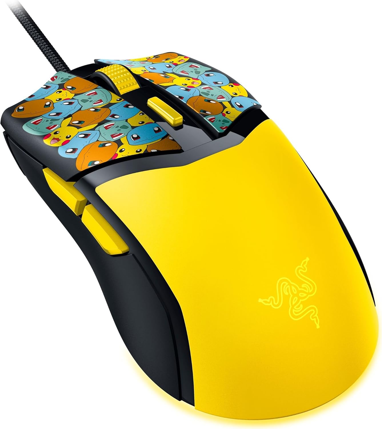 Razer Cobra Wired Gaming Mouse – 58 g , Gen-3 Optical Switches , Chroma RGB Underglow, 8500 DPI , Speedflex Cable - Pokémon Edition