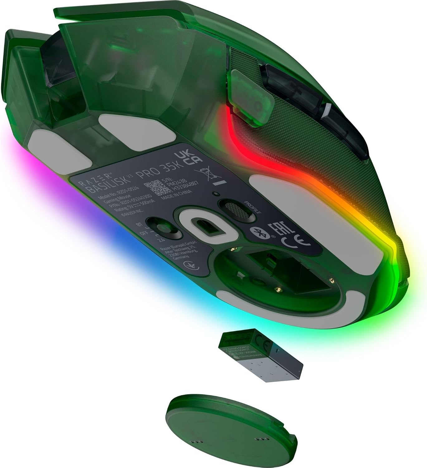 Razer Basilisk V3 Pro 35K Wireless Gaming Mouse – 35,000 DPI Focus Pro Sensor, Chroma RGB, 11 Buttons, Multi-Mode Connectivity
