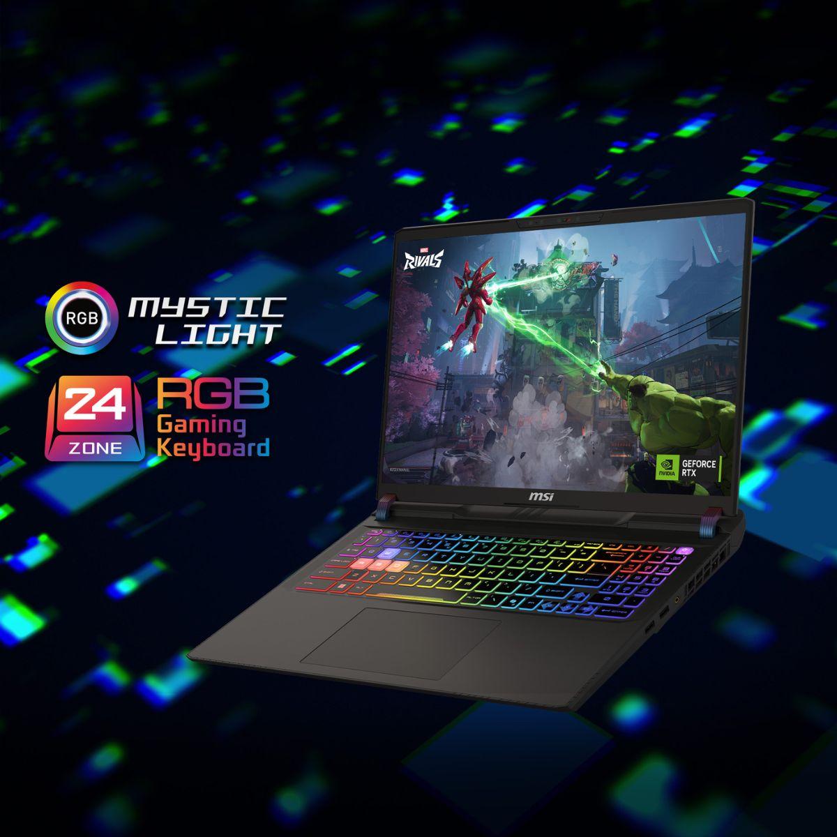 MSI Vector 16 HX AI A2XWIG-008AE 16" QHD 2K 240Hz Laptop - Core Ultra 9 275HX - 32GB DDR5 RAM - 1TB SSD - RTX 5080 16GB - Win 11