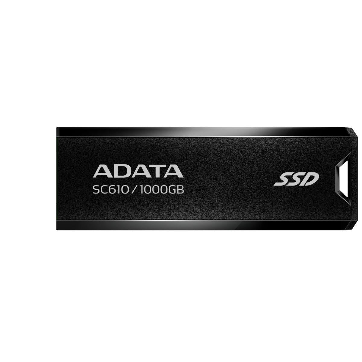 ADATA SC610 1TB USB 3.2 Gen2 External SSD – 550MB/s, Capless & Cable-Free, Pocket-Sized Portability
