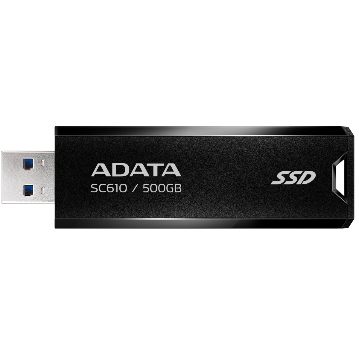 ADATA SC610 External SSD USB 3.2 Gen2 550MB/s Read 500MB/s Write Capless Slide-Out Cableless - 500GB
