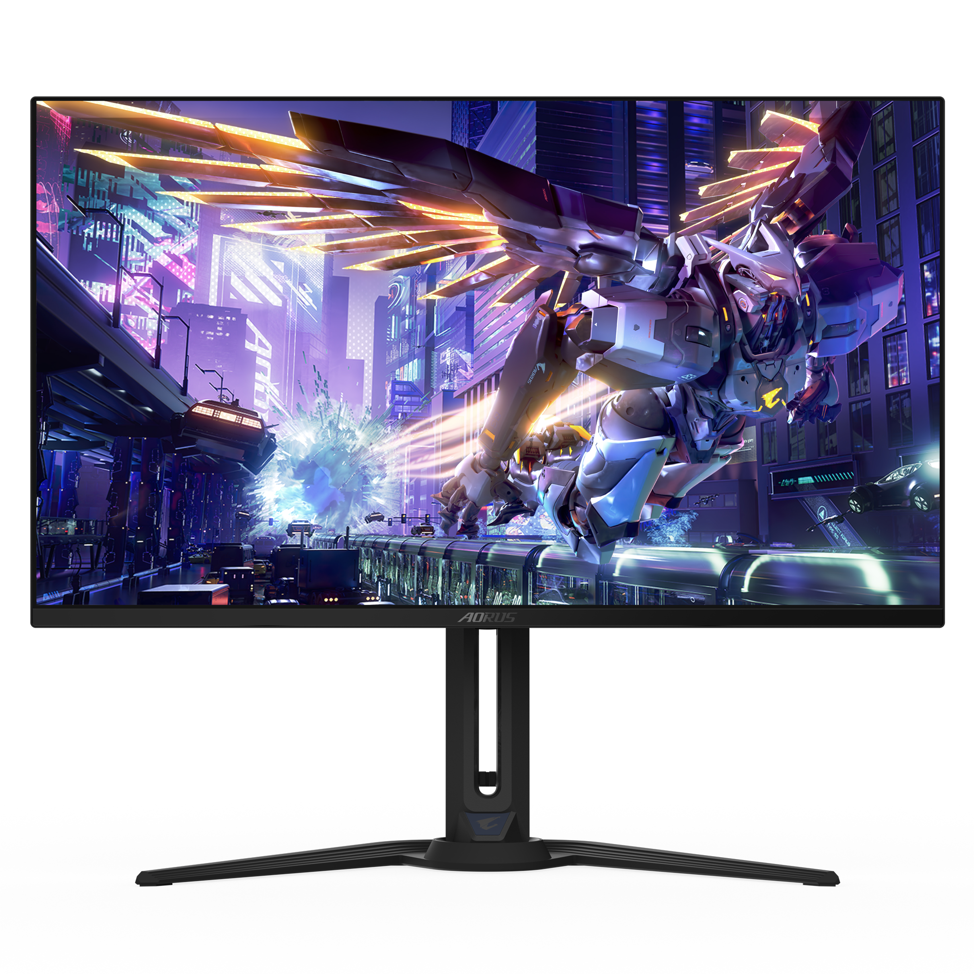 شاشة ألعاب GIGABYTE AORUS FO32U2P مقاس 32 بوصة QD-OLED – دقة 4K UHD، تردد 240 هرتز، زمن استجابة 0.03 مللي ثانية، DisplayPort 2.1 UHBR20، تغطية DCI-P3 بنسبة 99%