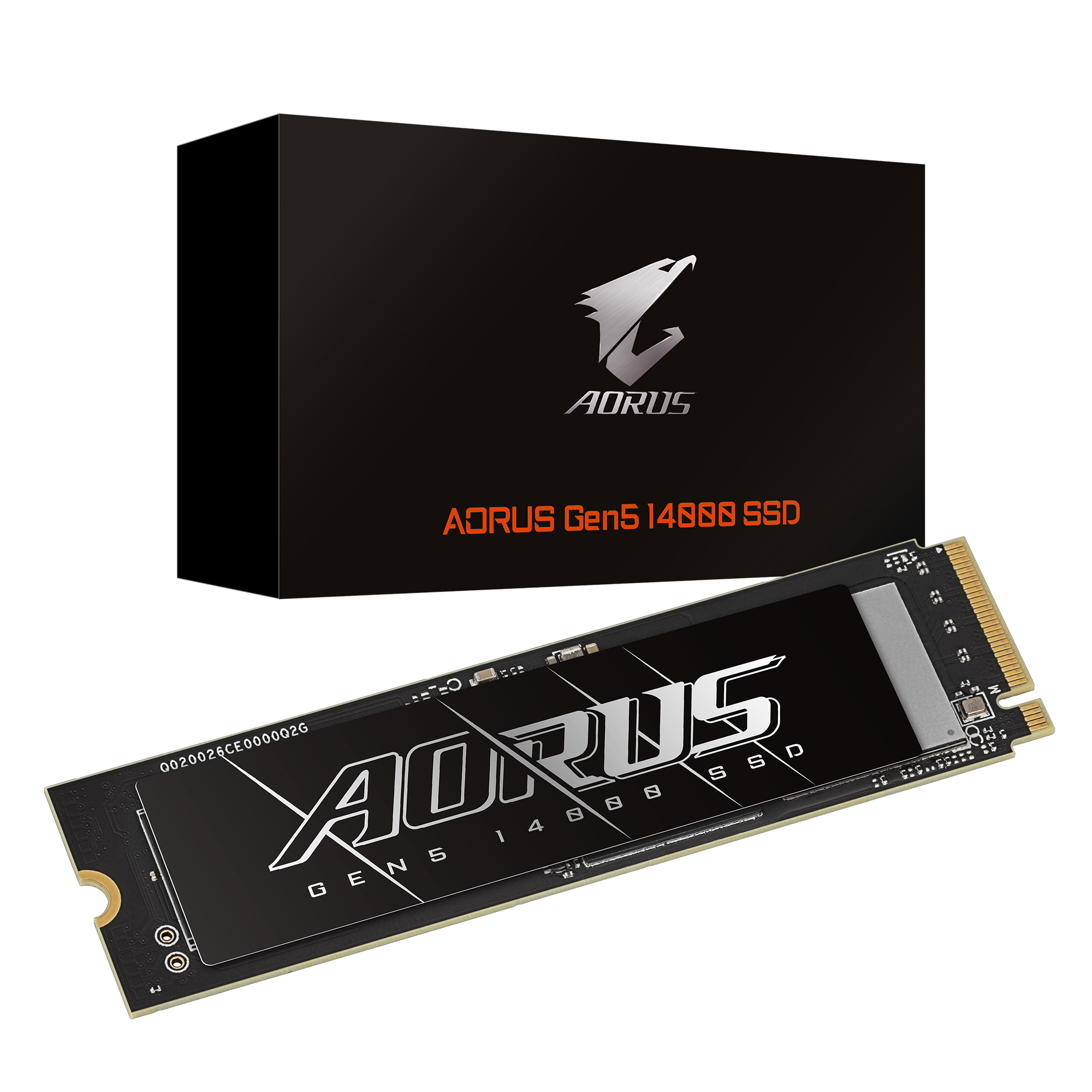 Gigabyte AORUS Gen5 14000 SSD 2TB – PCIe 5.0 M.2 NVMe 2.0, 14,500 MB/s Read, 12,700 MB/s Write, 232-Layer 3D TLC NAND