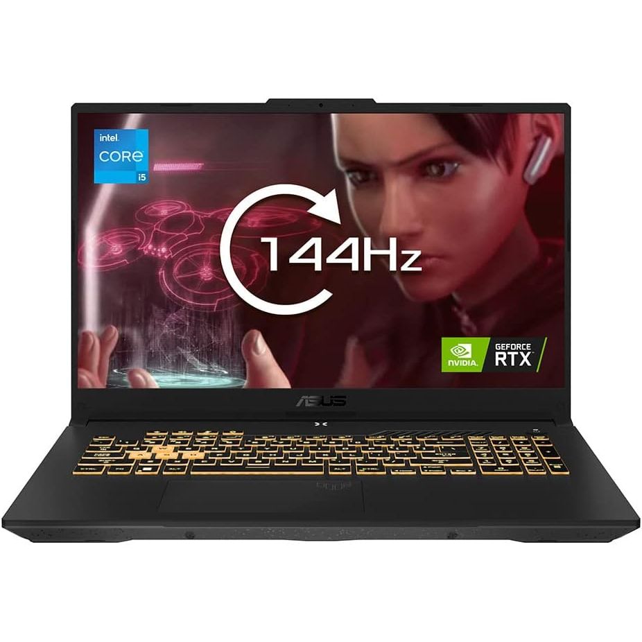 ASUS TUF Gaming FX707ZC4-HX196 17.3" FHD 144Hz Laptop - Core i5-12500H - 8GB RAM - 512GB SSD - RTX 3050 4GB - WIN PRO K(Mecha Gray)