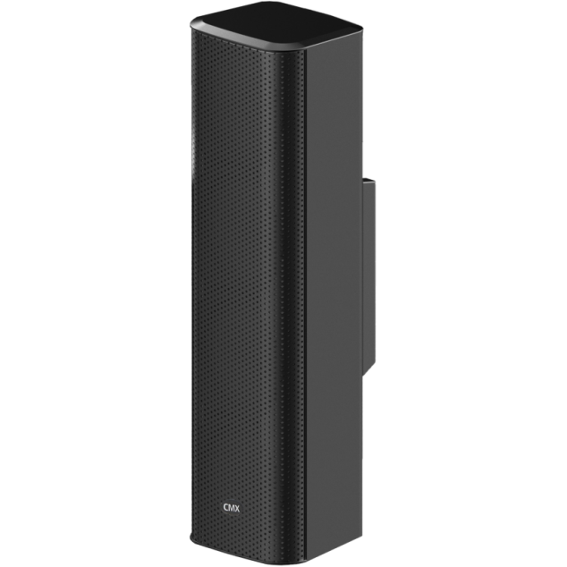 مكبر صوت عمودي CMX LAS-504C، 4 مكبرات صوت بقياس 5×10 بوصة، 100 واط/8 أوم، 80 واط/100 فولت، IP55، تشتت 150 درجة × 20 درجة، حامل حائط متضمن