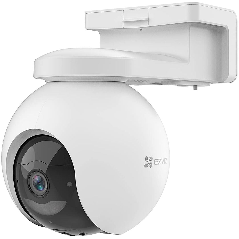EZVIZ CB8 2K Battery-Powered Pan & Tilt Wi-Fi Camera, Color Night Vision, Auto-Tracking, 10400mAh, Solar Compatible, 360° View, 2-Way Talk