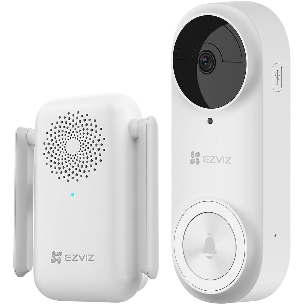 EZVIZ DP2 Pro 2K Battery-Powered Video Rechargeable Doorbell Kit