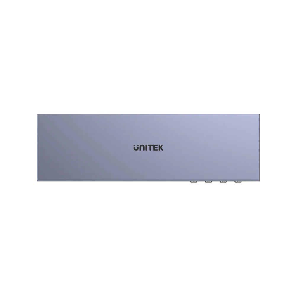 UNITEK HDMI KVM Switch 4 In 1 Out – 4K@60Hz - 4 USB Ports - HDMI 2.0 - HDCP 2.2 - EDID - Hotkey & Button Switching - Metal Housing - Space Gray