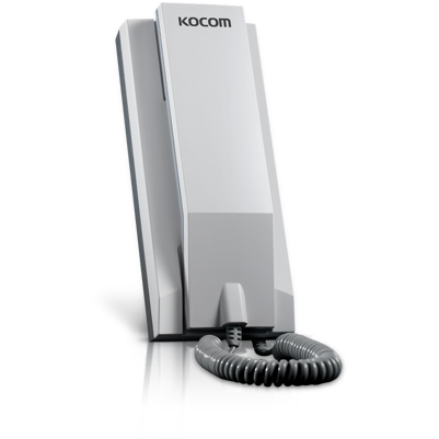 Kocom KIP-300 Sub Interphone – Handset Communication, 2-Wire Connection, Surface Mount, Powered by Master Unit