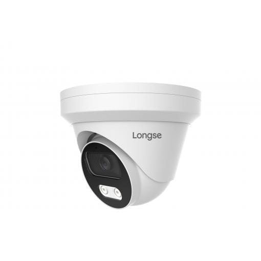 Longse CMSCTHC200FPEW كاميرا خارجية كاملة الألوان بدقة ٢ ميجابكسل – عدسة ٣.٦ مم، LED أبيض دافئ، IP67، مدى ٢٥ مترًا
