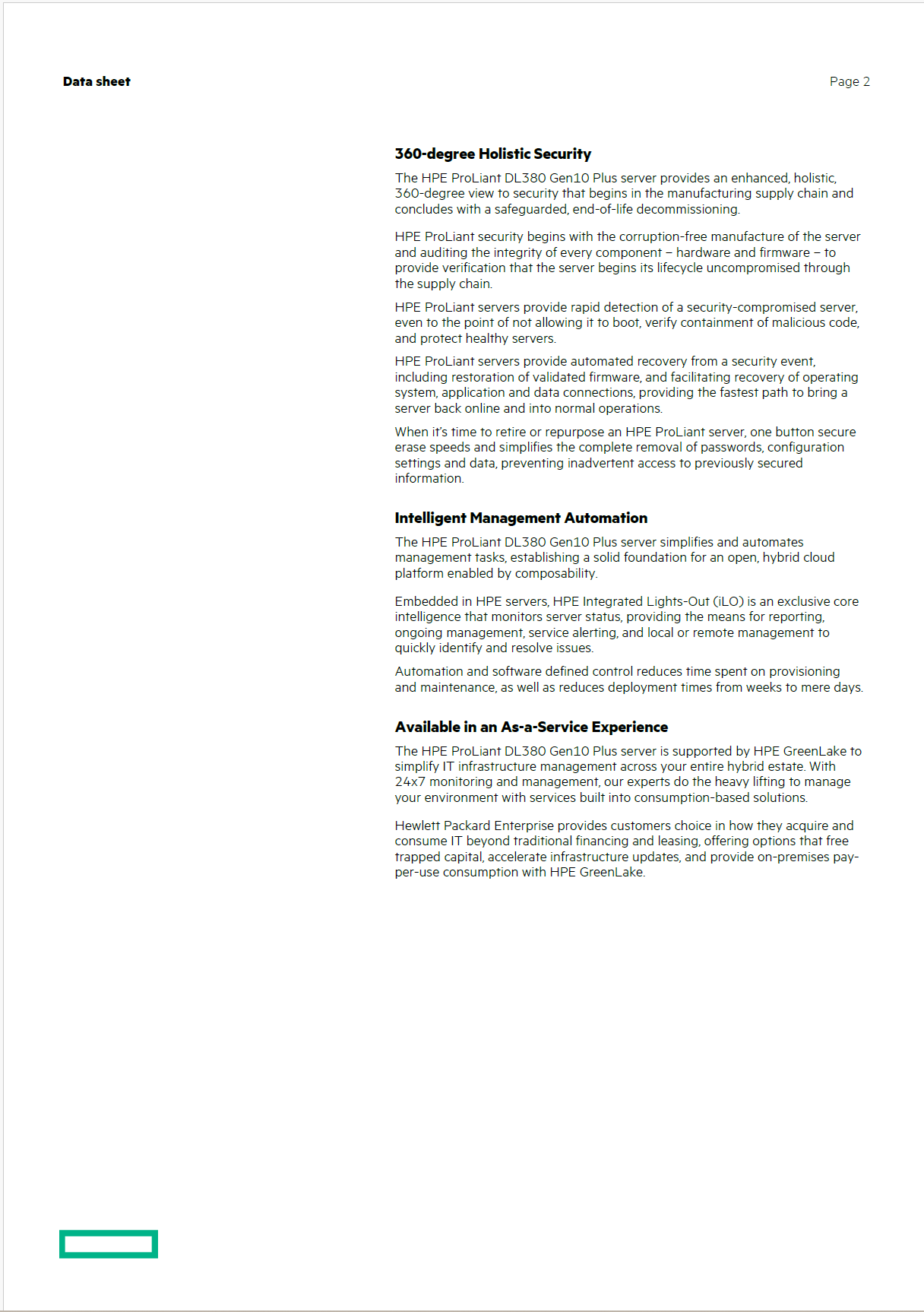 HP ProLiant dl 380 G10+ وحدة المعالجة المركزية 2X 6330