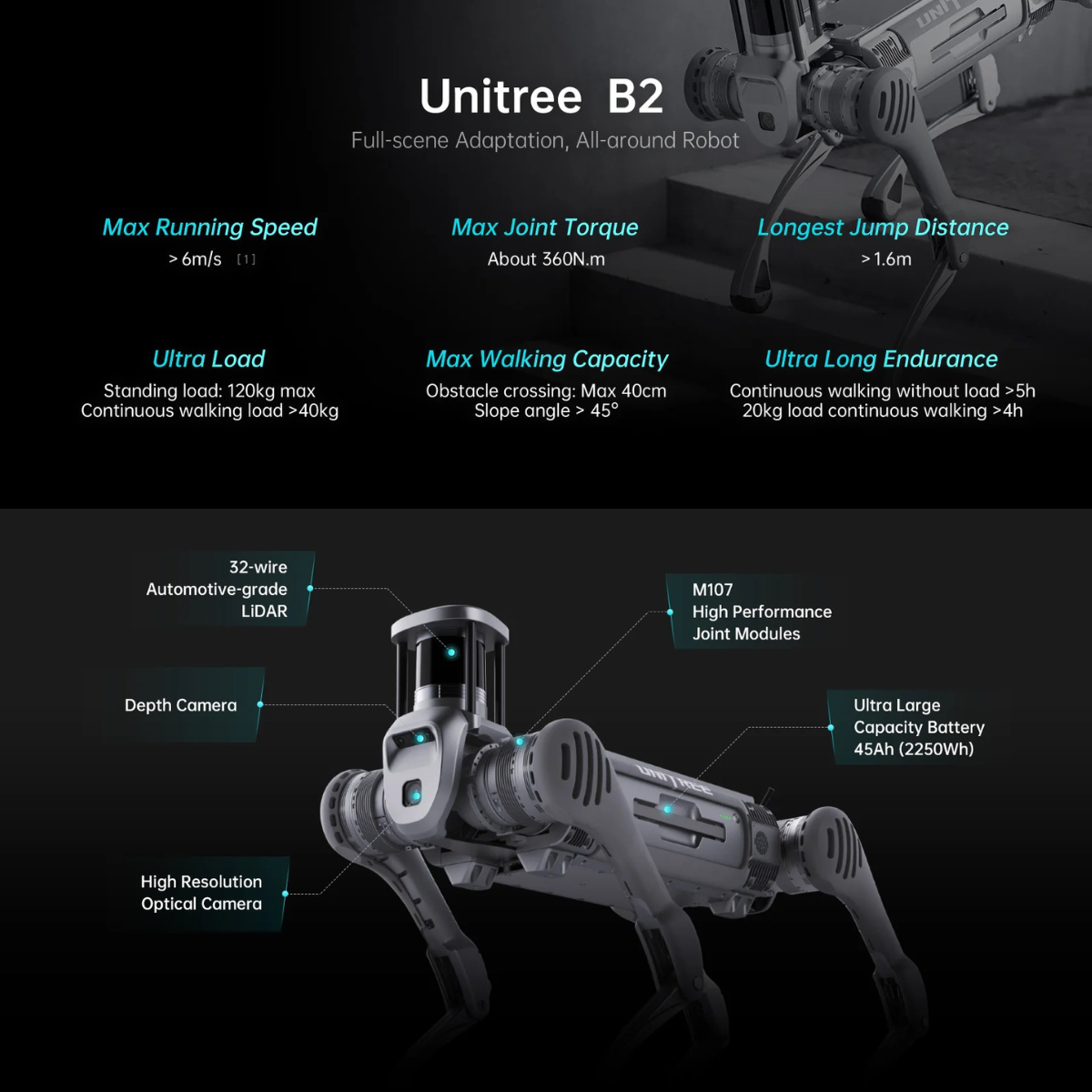 Unitree B2 Industrial Quadruped Robot