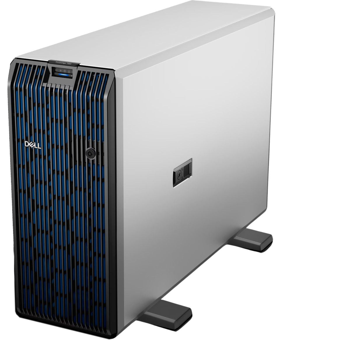 خادم برج Dell PowerEdge T550، معالج Xeon Silver 4310 بتردد 2.1 جيجاهرتز، 12 نواة، ذاكرة وصول عشوائي DDR4 سعة 32 جيجابايت، قرص ثابت سعة 2 تيرابايت، معالج PERC H755، مزود طاقة مزدوج بقوة 700 واط، منفذي GbE مزدوجين
