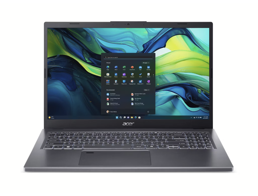 Acer Aspire 15 - 15.6" -Core 7-150U - 16GB - 512GB SSD - Shared - WIN 10 PRO K