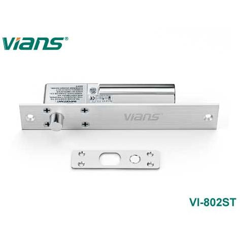 قفل الترباس الكهربائي VIANS VI-802ST مع مخرج الإشارة (مخرج إشارة حالة الباب + تأخير الوقت)