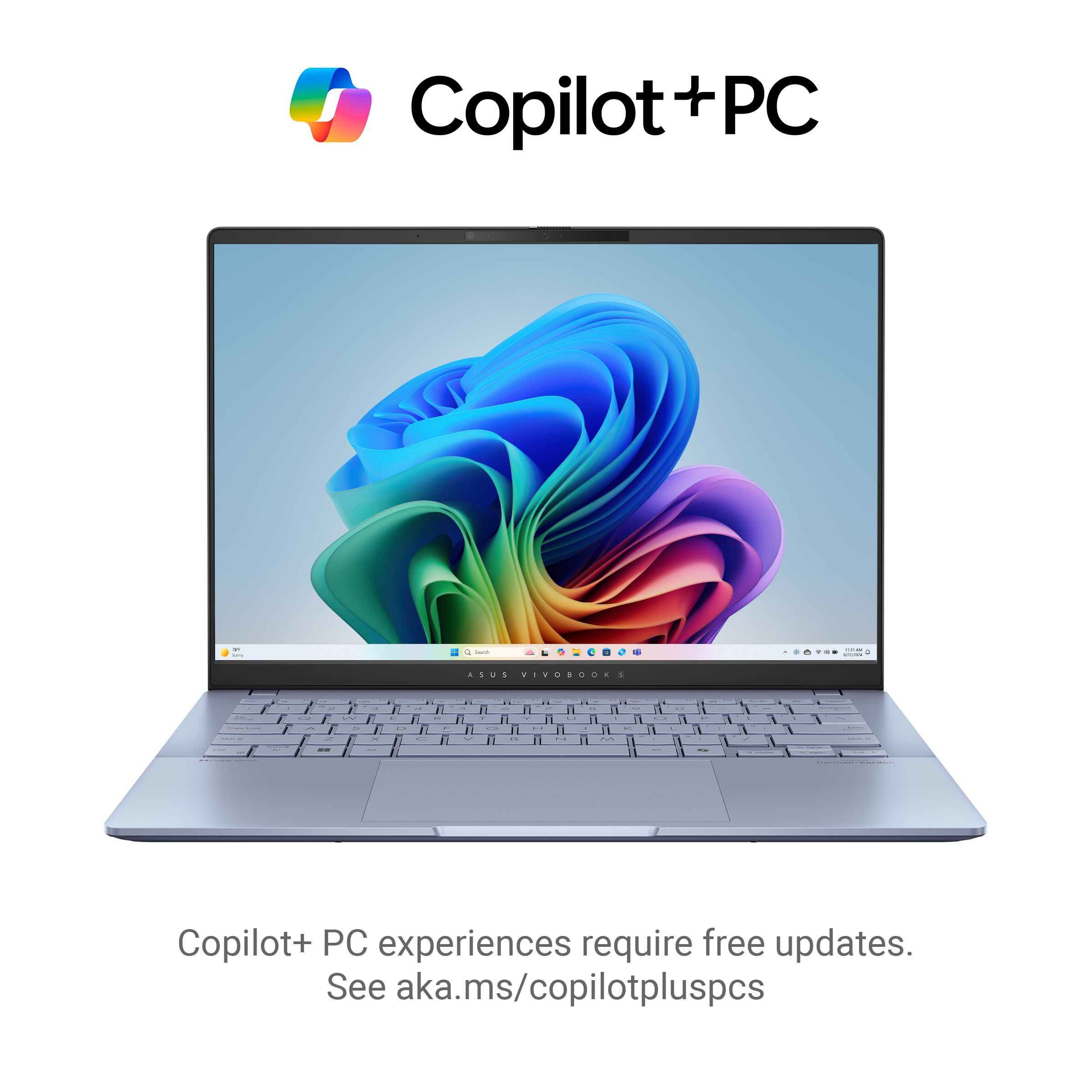 لابتوب ASUS VivoBook S14 K5406SA-PP075W، شاشة 14 بوصة، معالج Core Ultra 7 256V، ذاكرة وصول عشوائي (RAM) سعة 16 جيجابايت، قرص SSD سعة 1 تيرابايت، نظام تشغيل Windows 11 (أزرق ضبابي)