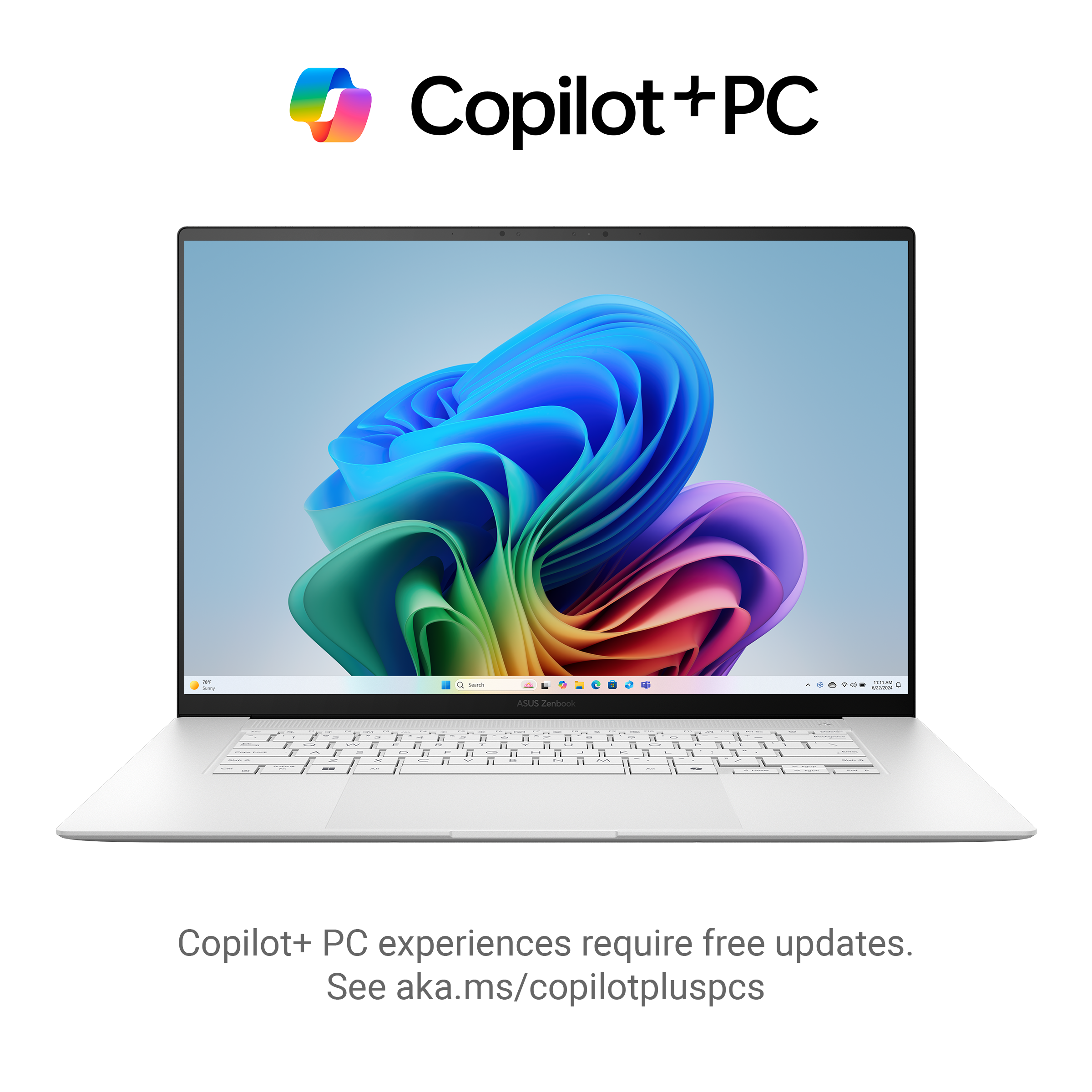 ASUS Zenbook S 16 Copilot+ PC OLED UM5606WA-RJ263W Laptop 16" 3K 120Hz Laptop - Ryzen AI 9 HX 370 - 32GB RAM - 2TB SSD - Shared - WIN 11 (Scandinavian White)