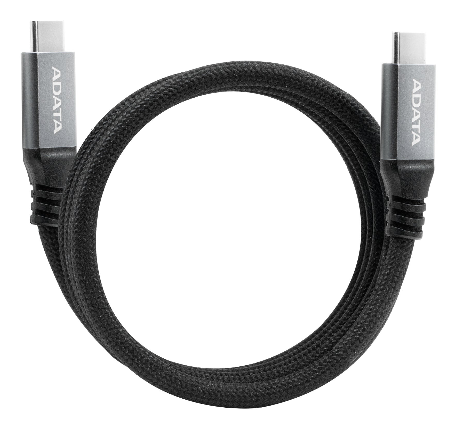 كابل ADATA USB-C إلى USB-C مغناطيسي ذاتي التنظيم بطول 100 سم - USB 3.2 الجيل الثاني بسرعة 10 جيجابت في الثانية، 100 وات/5 أمبير، شحن سريع بتقنية PD 3.0 وQC 3.0، بدقة 4K بتردد 60 هرتز، مضفر من النايلون