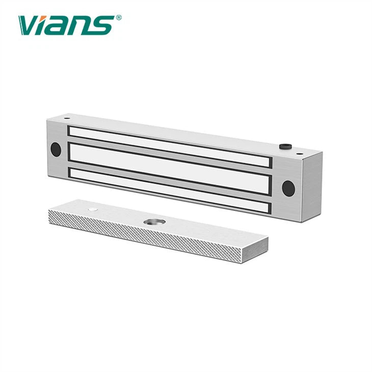 قفل باب مغناطيسي VIANS 280KG VI-280ASW من الفولاذ المقاوم للصدأ مقاوم للماء ٦٠٠ رطل EM Lock