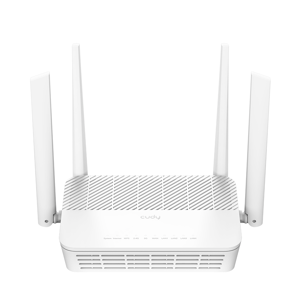 راوتر Cudy WR3000H 1.0 AX3000 Mesh Wi-Fi 6 - شبكة WAN 2.5 جيجابت إيثرنت، 4 جيجابت LAN، 5 تدفقات، 200 جهاز، تكوين الحزمة وشبكة VPN