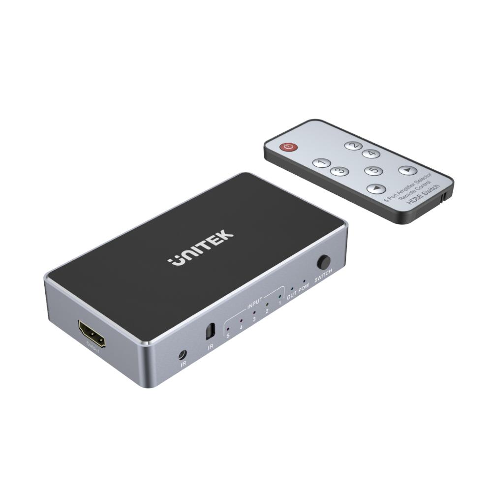 مفتاح HDMI 4K من UNITEK 5 في 1 خارج