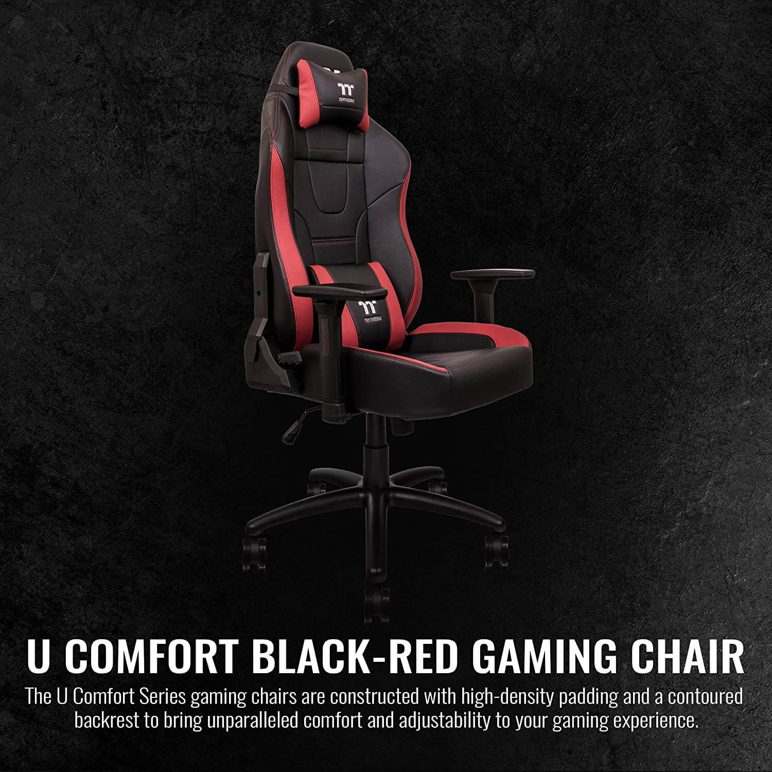 كرسي الألعاب Thermaltake TT Premium U Comfort (أحمر وأسود)