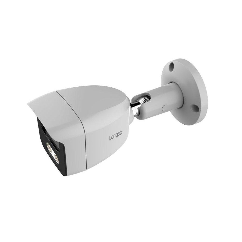 كاميرا Longse BMSAHTC200FPEW خارجية بدقة 5 ميجابكسل كاملة الألوان – عدسة 3.6 مم، إضاءة LED بيضاء دافئة، معيار IP67، مدى 25 مترًا