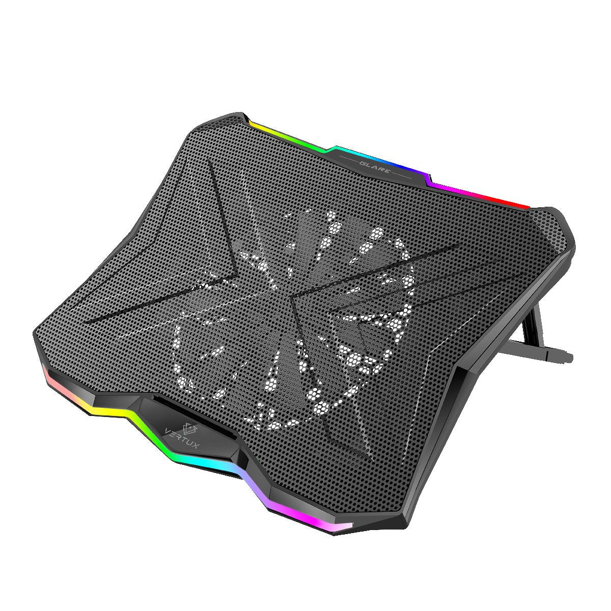 VERTUX Glare Cooling Laptop Stand with RGB Strip