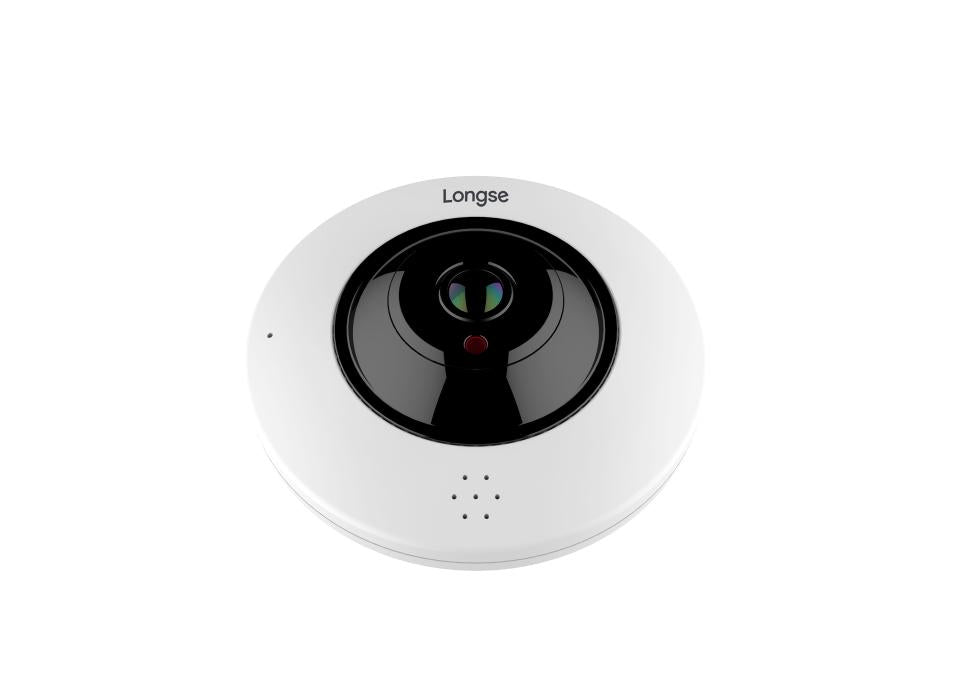 كاميرا Longse LMDERL400 4MP Fisheye Box IP – عدسة 1.1 مم، IR حتى 15م، تخزين 4G، HDR 120dB، IP67، PoE