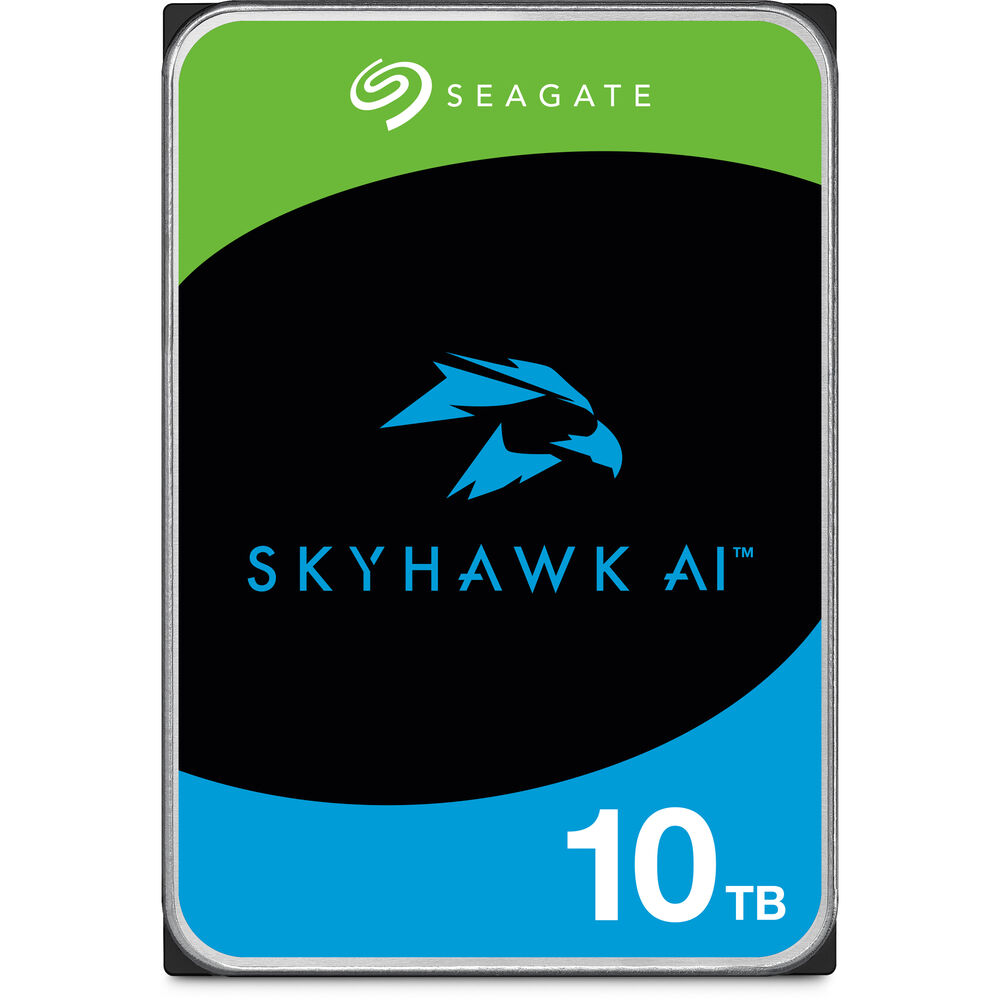محرك أقراص ثابتة للمراقبة الداخلية Seagate SkyHawk AI مقاس 3.5 بوصة - سعة 10 تيرابايت