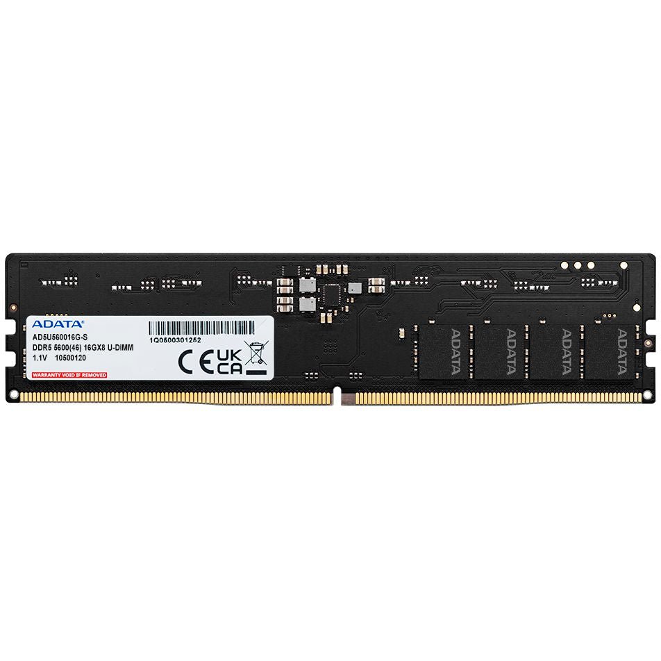 ADATA DDR5 Memory Module - 32GB (1x 32GB) - U-DIMM - 5600MHz - AD5U560032G-S - Memory RAM - alnabaa.com - النبع